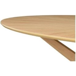MILIBOO Table à Manger Design Ovale Chêne L160 Cm DIELLI - Chêne Clair -France MILIBOO Soldes 2022 69782893 4