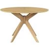 MILIBOO Table à Manger Design Ronde Chêne D120 Cm DIELLI - Chêne Clair -France MILIBOO Soldes 2022 70083568 1