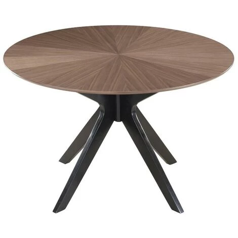 MILIBOO Table à Manger Design Ronde Noyer D120 Cm DIELLI - Noyer 4 MILIBOO Table à Manger Design Ronde Noyer D120 Cm DIELLI - Noyer – Image 2