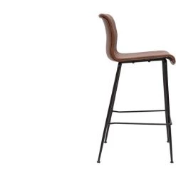 MILIBOO Tabourets De Bar Fixes Marron Aspect Vieilli Et Métal Noir H65 Cm (lot De 2) HAROLD - Marron -France MILIBOO Soldes 2022 70084191 4