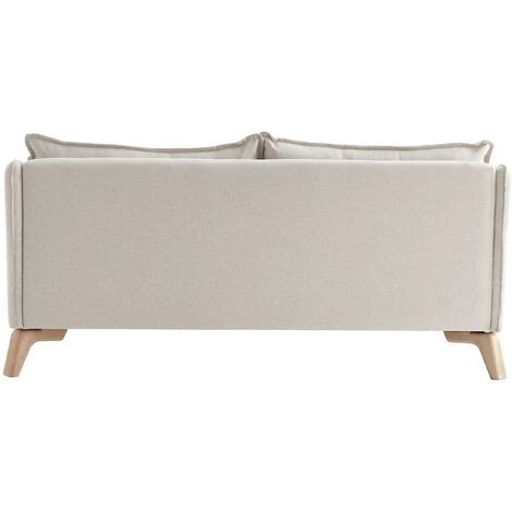 MILIBOO Canapé 3 Places éco-responsable En Tissu Beige Clair FOREST - Beige 6 MILIBOO Canapé 3 Places éco-responsable En Tissu Beige Clair FOREST - Beige – Image 4