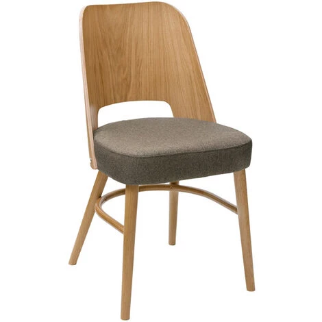 MILIBOO Chaises Vintage Bois Clair Et Assise Marron (lot De 2) EDITO - Marron Glacé 5 MILIBOO Chaises Vintage Bois Clair Et Assise Marron (lot De 2) EDITO - Marron Glacé – Image 3