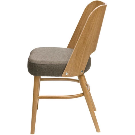 MILIBOO Chaises Vintage Bois Clair Et Assise Marron (lot De 2) EDITO - Marron Glacé 6 MILIBOO Chaises Vintage Bois Clair Et Assise Marron (lot De 2) EDITO - Marron Glacé – Image 4