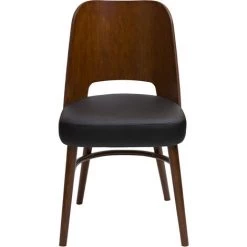 MILIBOO Chaises Vintage Noyer Et Assise Noire (lot De 2) EDITO - Noir -France MILIBOO Soldes 2022 70341948 2