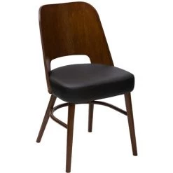 MILIBOO Chaises Vintage Noyer Et Assise Noire (lot De 2) EDITO - Noir -France MILIBOO Soldes 2022 70341948 3