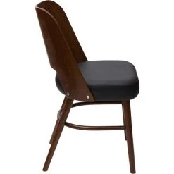 MILIBOO Chaises Vintage Noyer Et Assise Noire (lot De 2) EDITO - Noir -France MILIBOO Soldes 2022 70341948 4