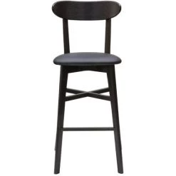 MILIBOO Tabouret De Bar Vintage Noir H75 Cm DOVE - Noir