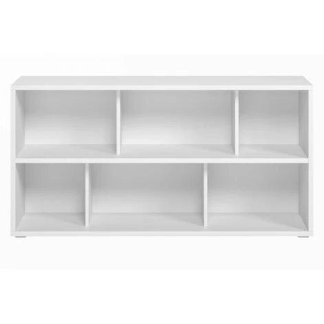 MILIBOO Bibliothèque Basse Bois Blanc L140 Cm EPURE - Blanc 3 MILIBOO Bibliothèque Basse Bois Blanc L140 Cm EPURE - Blanc
