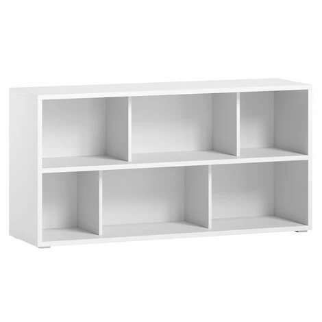 MILIBOO Bibliothèque Basse Bois Blanc L140 Cm EPURE - Blanc 4 MILIBOO Bibliothèque Basse Bois Blanc L140 Cm EPURE - Blanc – Image 2