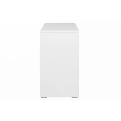 MILIBOO Bibliothèque Basse Bois Blanc L140 Cm EPURE - Blanc 5 MILIBOO Bibliothèque Basse Bois Blanc L140 Cm EPURE - Blanc – Image 3