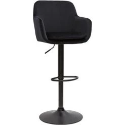 MILIBOO Tabourets De Bar Réglables En Velours Noir Et Métal (lot De 2) AMIKA - Noir Velours 8 MILIBOO Tabourets De Bar Réglables En Velours Noir Et Métal (lot De 2) AMIKA - Noir Velours -France MILIBOO Soldes 2022 71264866 3