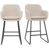 MILIBOO Tabourets De Bar En Tissu Effet Velours Beige H65 Cm (lot De 2) AMIKA - Beige Velours 1 MILIBOO Tabourets De Bar En Tissu Effet Velours Beige H65 Cm (lot De 2) AMIKA - Beige Velours -France MILIBOO Soldes 2022 71264871 1