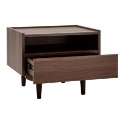 MILIBOO Table De Chevet Avec Tiroir En Bois Foncé SANAA - Noyer -France MILIBOO Soldes 2022 71382958 3