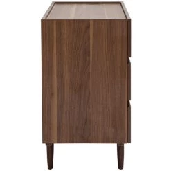 MILIBOO Commode 3 Tiroirs En Bois Foncé L80 Cm SANAA - Noyer -France MILIBOO Soldes 2022 71382959 4