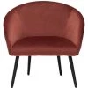 MILIBOO Fauteuil Design Tissu Velours Rouge Tomette Et Pieds En Métal Noir OLIVIA - Terra Cotta Velours 1 MILIBOO Fauteuil Design Tissu Velours Rouge Tomette Et Pieds En Métal Noir OLIVIA - Terra Cotta Velours -France MILIBOO Soldes 2022 71498009 1