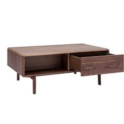 MILIBOO Table Basse Noyer Avec Rangements L100 Cm SUVA - Noyer -France MILIBOO Soldes 2022 71604615 3