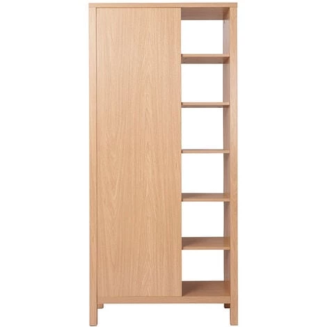 MILIBOO Armoire D'entrée Finition Chêne Avec Penderie Et étagères L83 Cm GUMBY - Naturel 3 MILIBOO Armoire D'entrée Finition Chêne Avec Penderie Et étagères L83 Cm GUMBY - Naturel