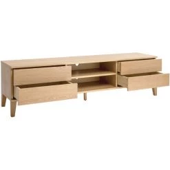 MILIBOO Meuble TV Scandinave Bois Clair L180 Cm FREDDY - Naturel -France MILIBOO Soldes 2022 71604619 3