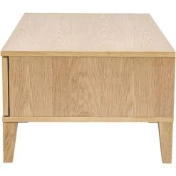 MILIBOO Table Basse Scandinave Avec Rangement En Bois Clair L100 Cm FREDDY - Naturel -France MILIBOO Soldes 2022 71614587 4