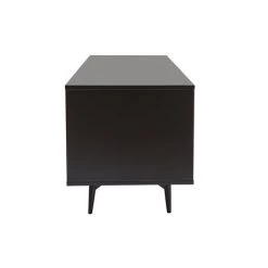 MILIBOO Meuble TV Noir Mat Et Placage Noyer Avec 2 Portes Et 1 Tiroir L160 Cm MERMOZ - Noyer / Noir Mat 9 MILIBOO Meuble TV Noir Mat Et Placage Noyer Avec 2 Portes Et 1 Tiroir L160 Cm MERMOZ - Noyer / Noir Mat -France MILIBOO Soldes 2022 71868049 4