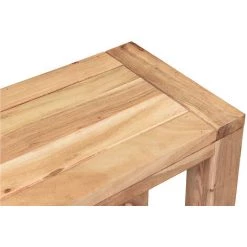 MILIBOO Banc En Acacia Massif L95 Cm BALTO - Bois Clair / Blanc -France MILIBOO Soldes 2022 72291783 4